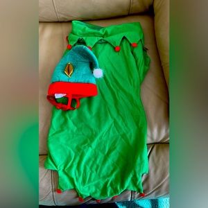 Dog Christmas Elf Outfit w/hat 🎄🐶